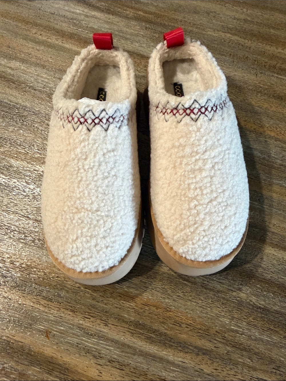 Cozy Cream Slip-On Shoes
